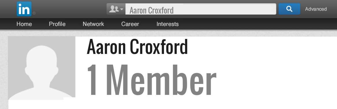 Aaron Croxford linkedin profile