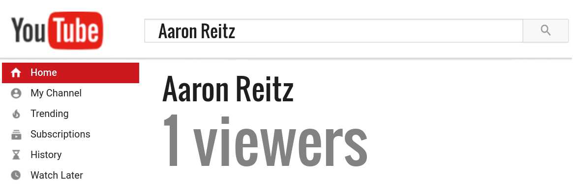 Aaron Reitz youtube subscribers