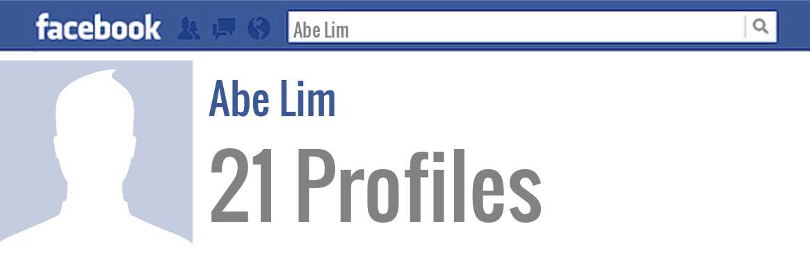 Abe Lim facebook profiles