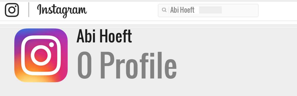 Abi Hoeft instagram account