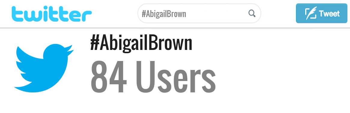 Abigail Brown twitter account