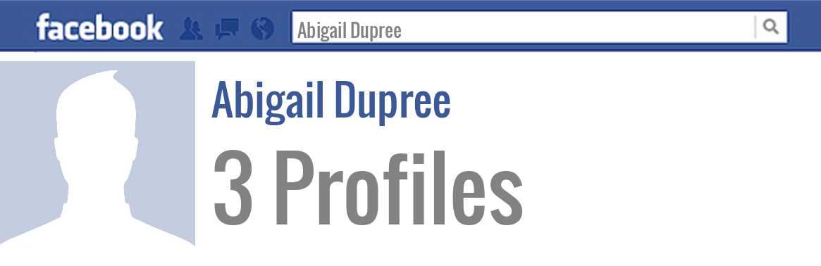 Abigail Dupree facebook profiles