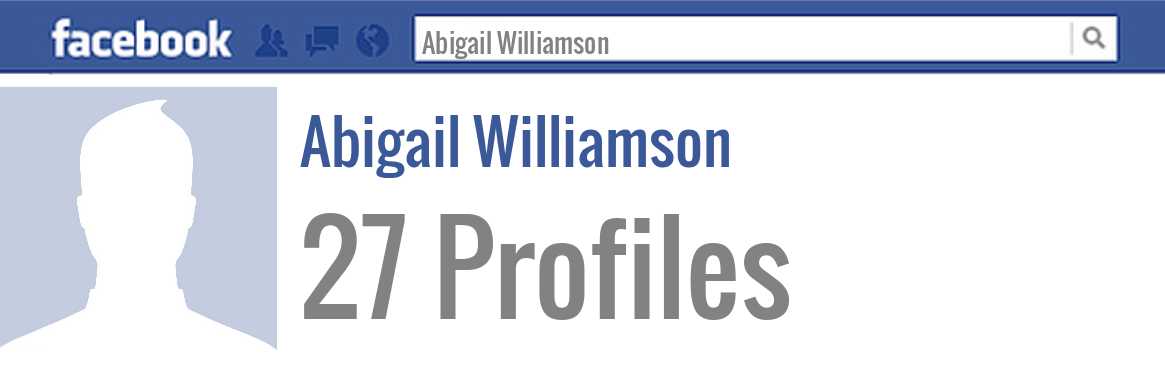 Abigail Williamson facebook profiles