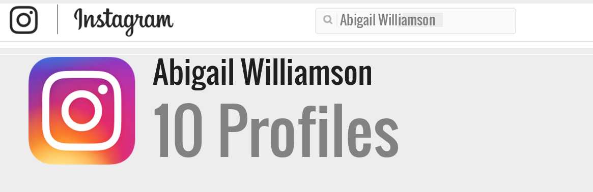 Abigail Williamson instagram account