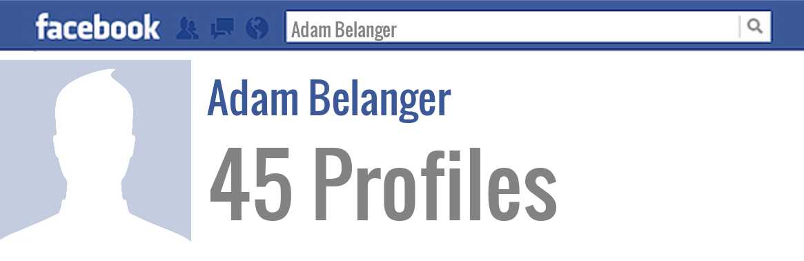 Adam Belanger facebook profiles