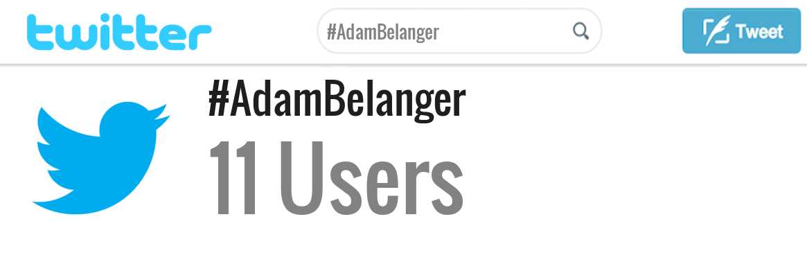 Adam Belanger twitter account