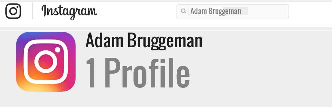 Adam Bruggeman instagram account