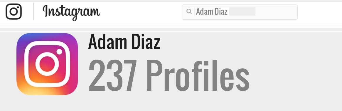 Adam Diaz instagram account