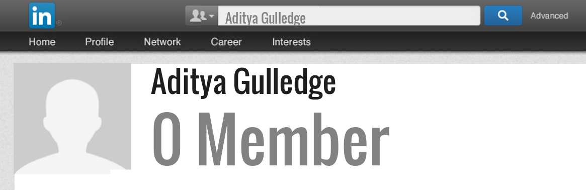 Aditya Gulledge linkedin profile