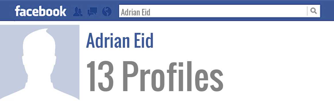 Adrian Eid facebook profiles