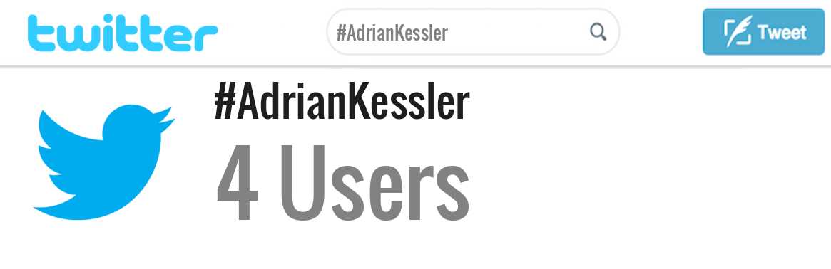 Adrian Kessler twitter account