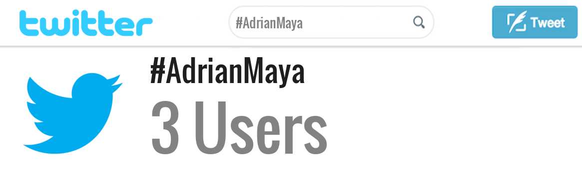 Twitter adrian maya