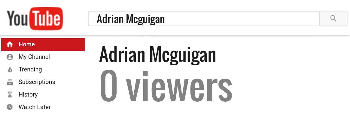 Adrian Mcguigan youtube subscribers