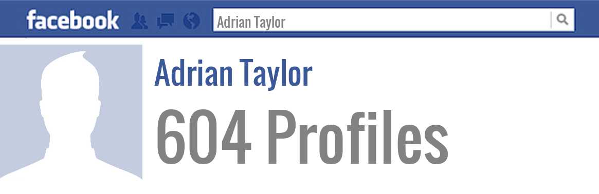 Adrian Taylor facebook profiles