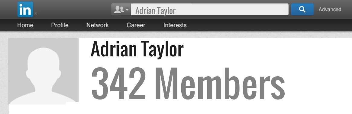 Adrian Taylor linkedin profile