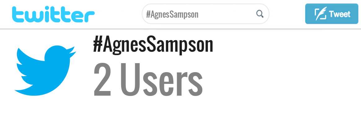 Agnes Sampson twitter account