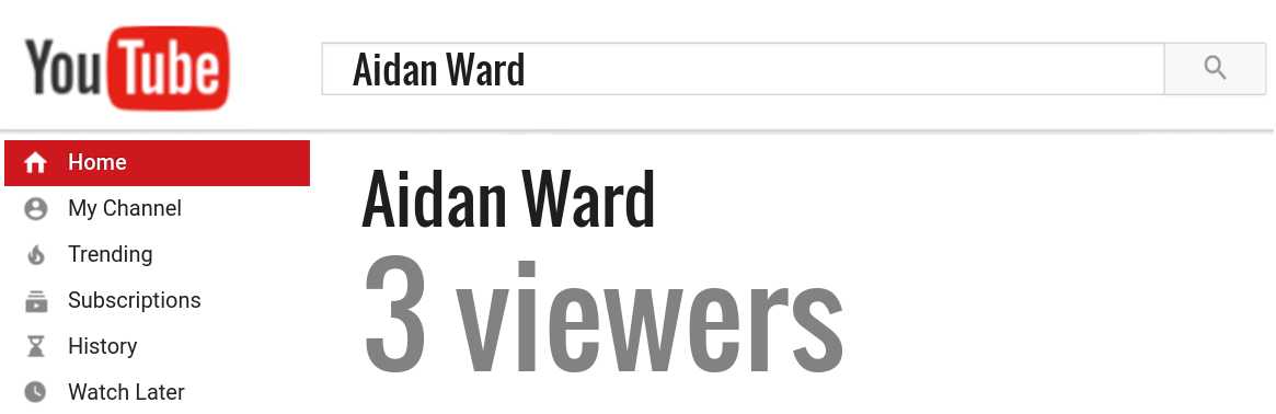 Aidan Ward youtube subscribers