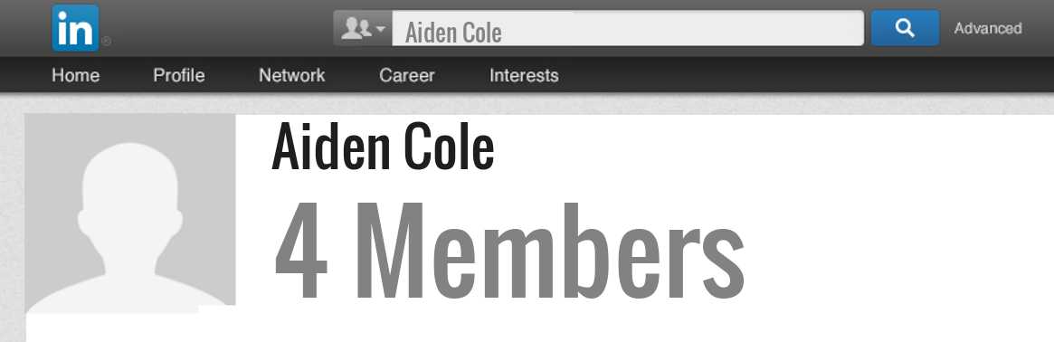 Aiden Cole linkedin profile