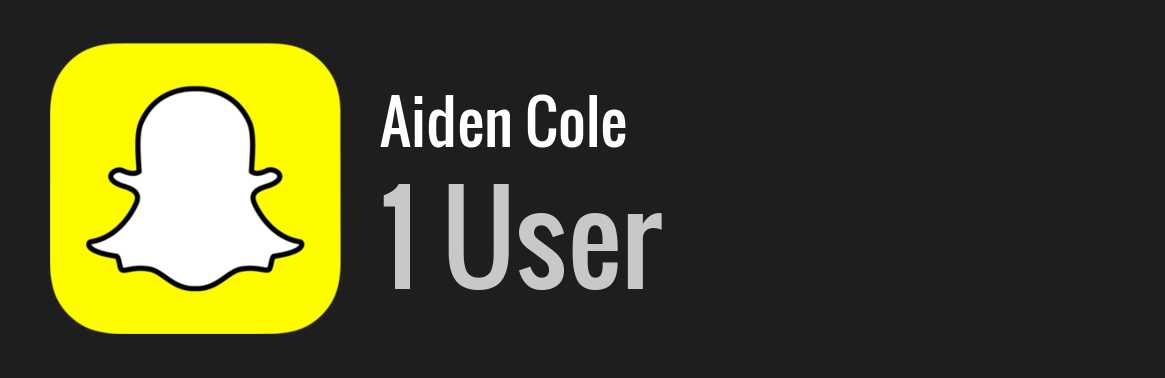 Aiden Cole snapchat