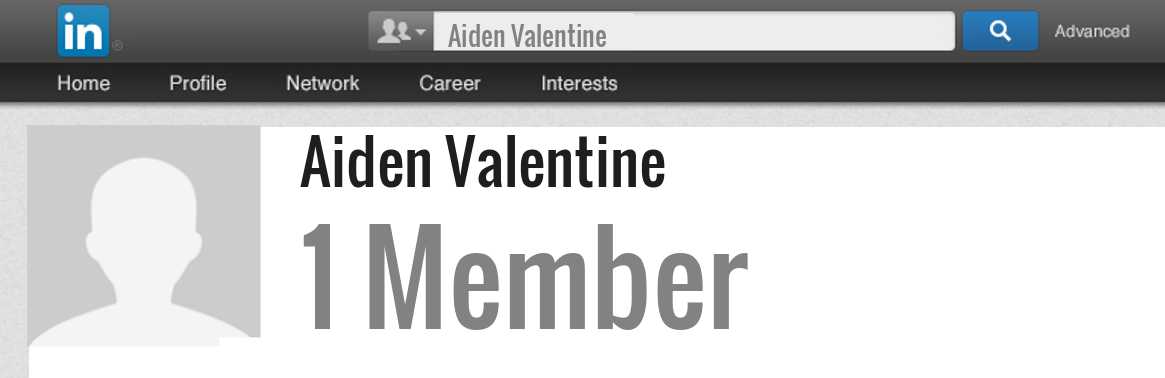 Aiden Valentine linkedin profile