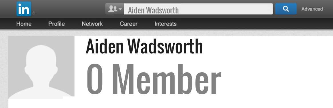 Aiden Wadsworth linkedin profile