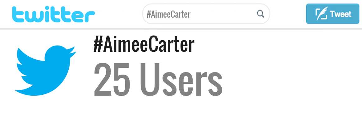 Aimee Carter twitter account