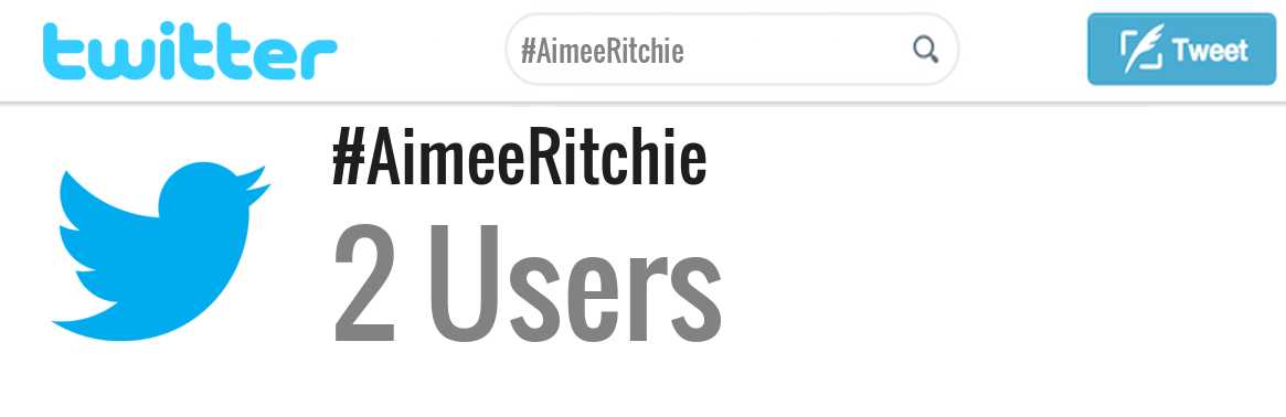 Aimee Ritchie twitter account