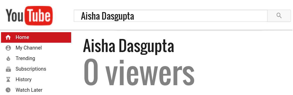 Aisha Dasgupta youtube subscribers