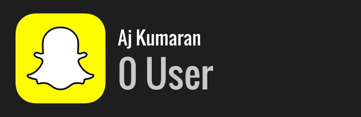 Aj Kumaran snapchat