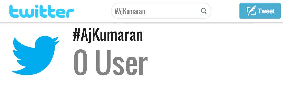 Aj Kumaran twitter account