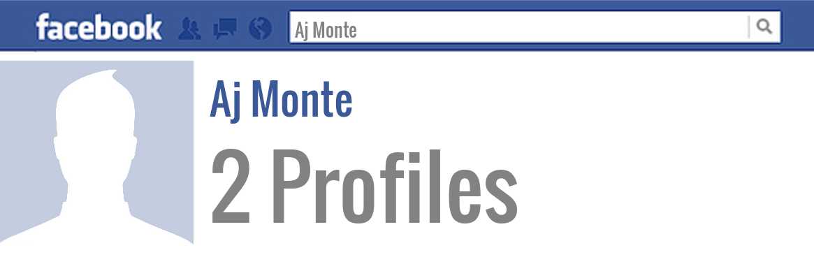 Aj Monte facebook profiles