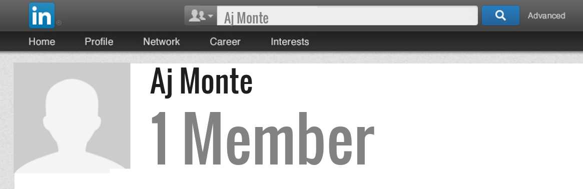 Aj Monte linkedin profile