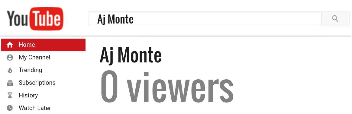 Aj Monte youtube subscribers