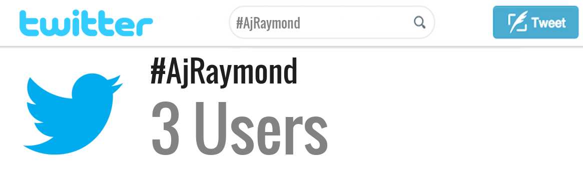 Aj Raymond twitter account