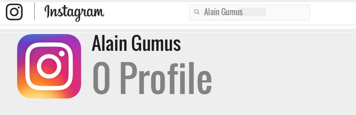 Alain Gumus instagram account