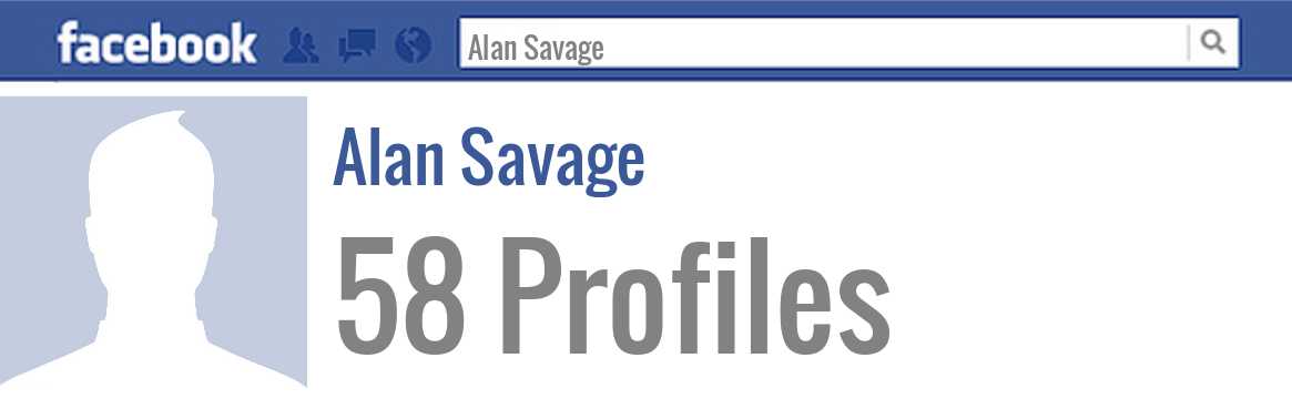 Alan Savage facebook profiles