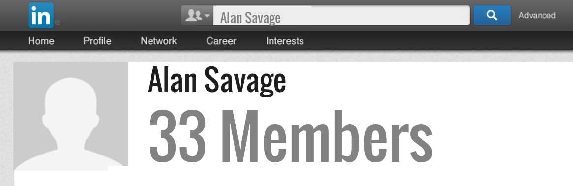 Alan Savage linkedin profile