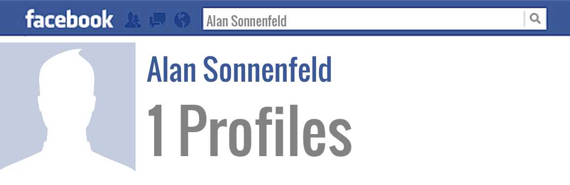 Alan Sonnenfeld facebook profiles