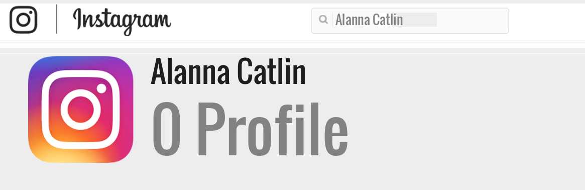 Alanna Catlin instagram account