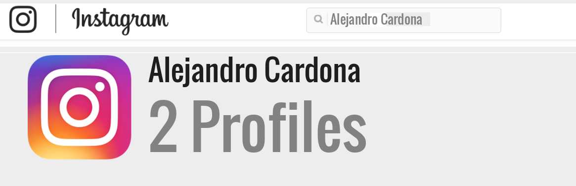 Alejandro Cardona instagram account