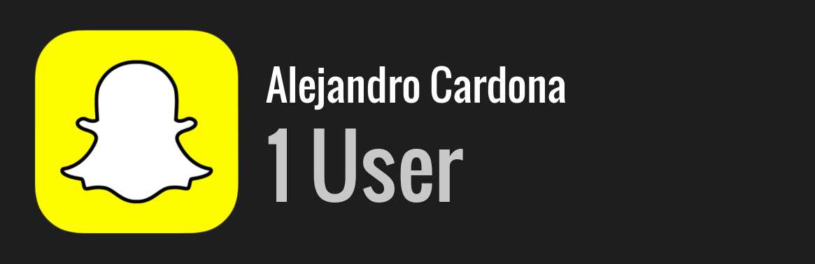 Alejandro Cardona snapchat