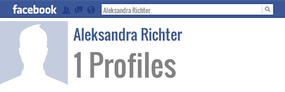 Aleksandra Richter facebook profiles