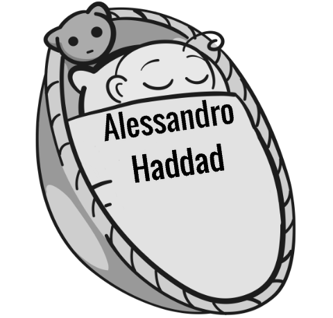 Alessandro Haddad sleeping baby