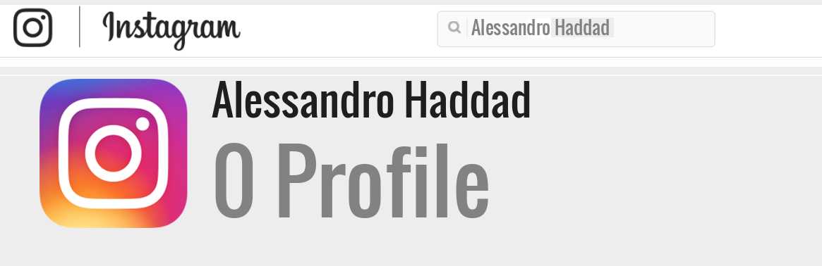 Alessandro Haddad instagram account