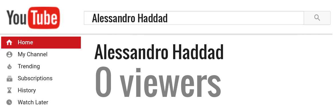 Alessandro Haddad youtube subscribers