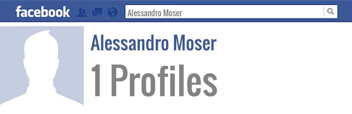 Alessandro Moser facebook profiles