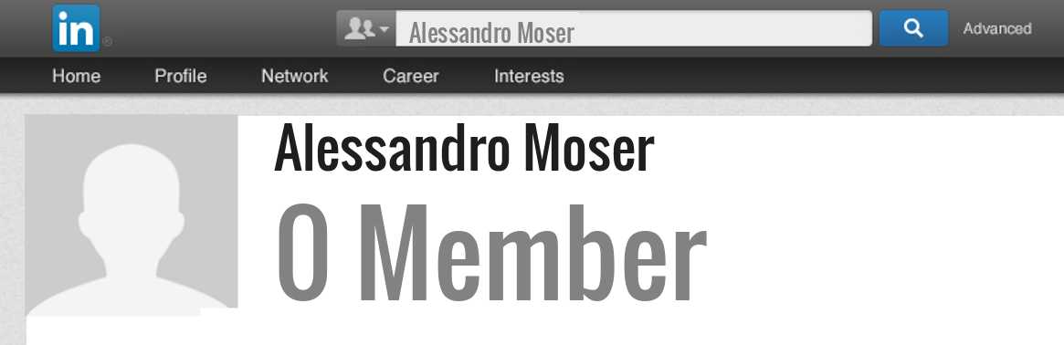 Alessandro Moser linkedin profile