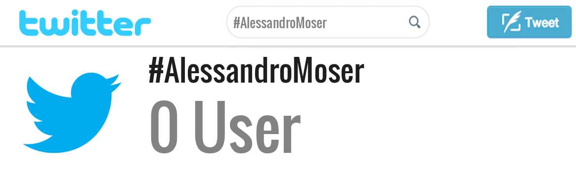 Alessandro Moser twitter account