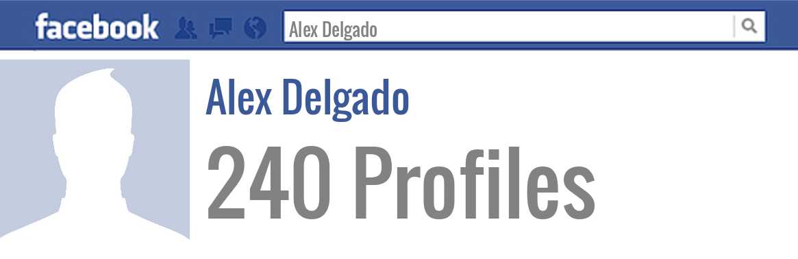 Alex Delgado facebook profiles