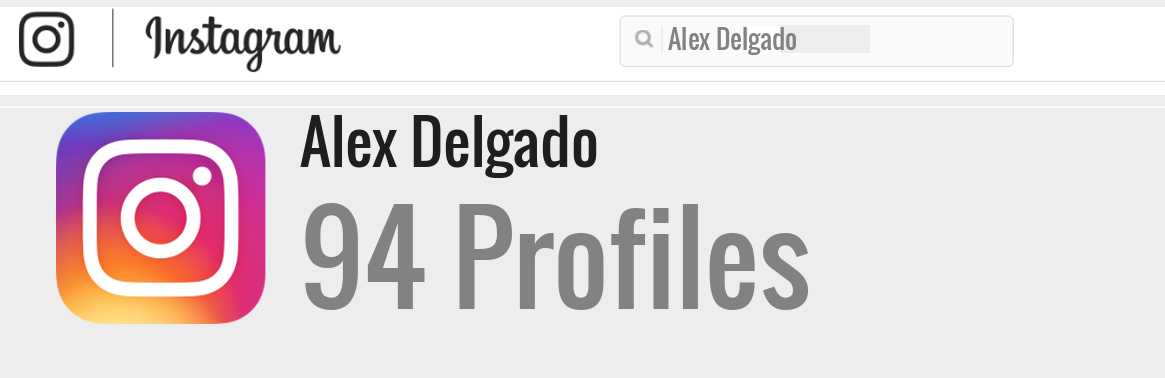 Alex Delgado instagram account